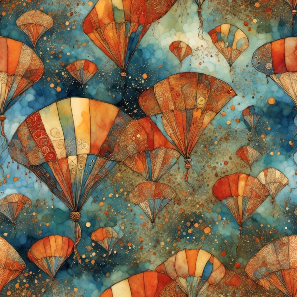 Autumn Kites in Modern Artistic Style