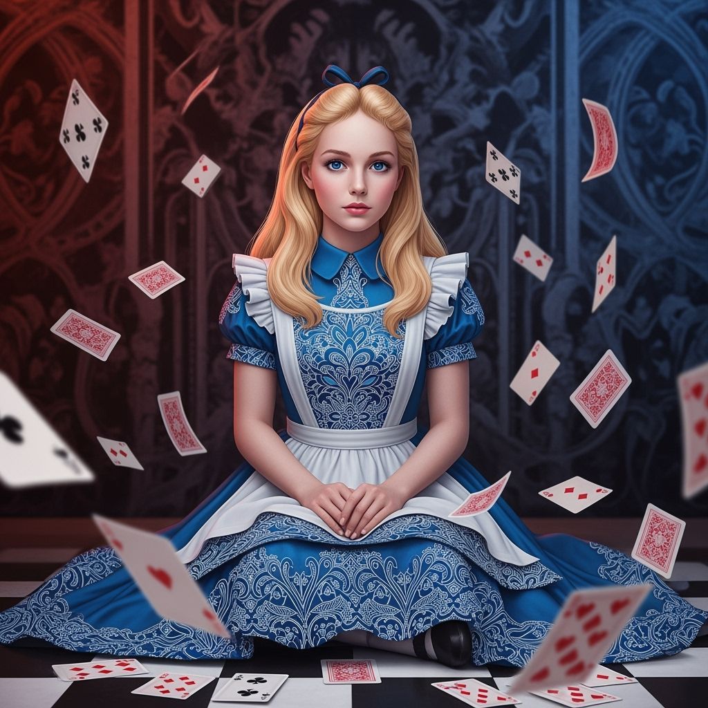 Alice in Wonderland Dark Fantasy Portrait