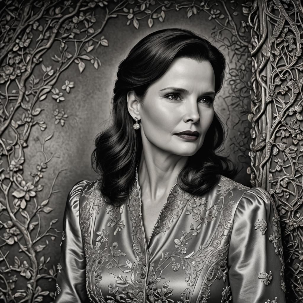 Hyperrealistic Portrait of Geena Davis in HDR