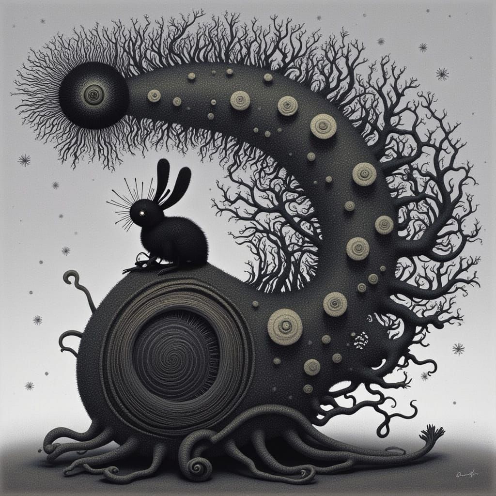 Zebra Punk Insectoid Figure