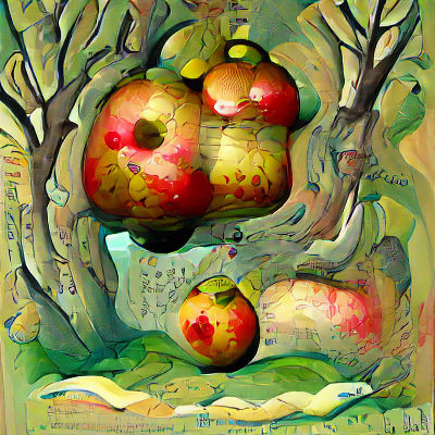 Apple Tree in Full Fruit