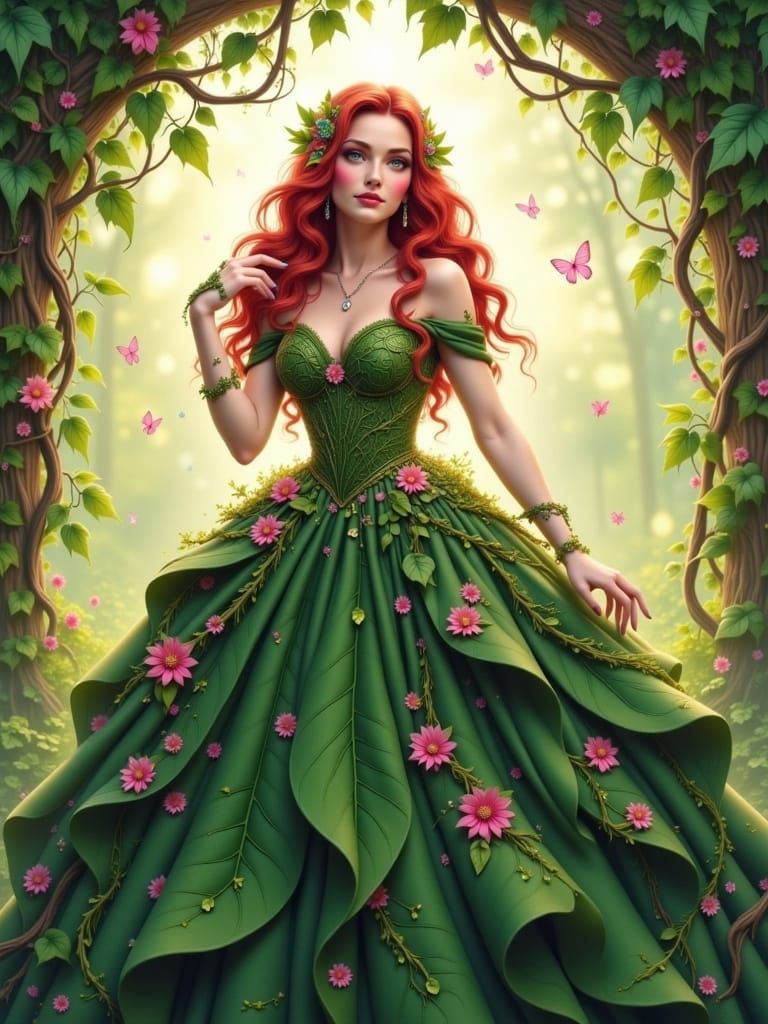 Poison Ivy ballgown