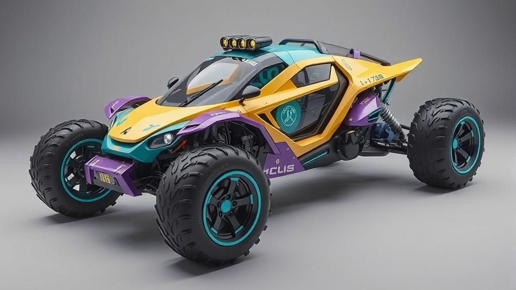 Futuristic Cyberpunk Bubble Buggy Vehicle