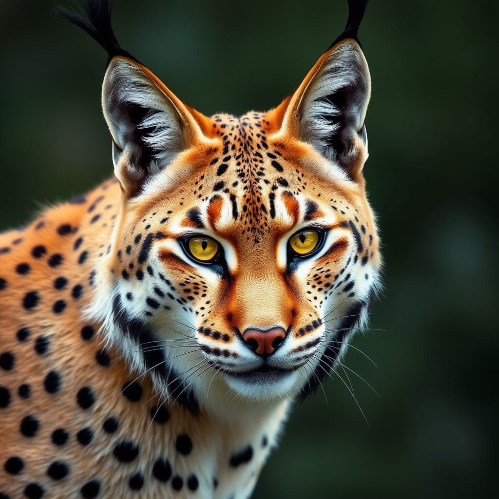 Majestic Balkan Lynx in Warm Earthy Shades