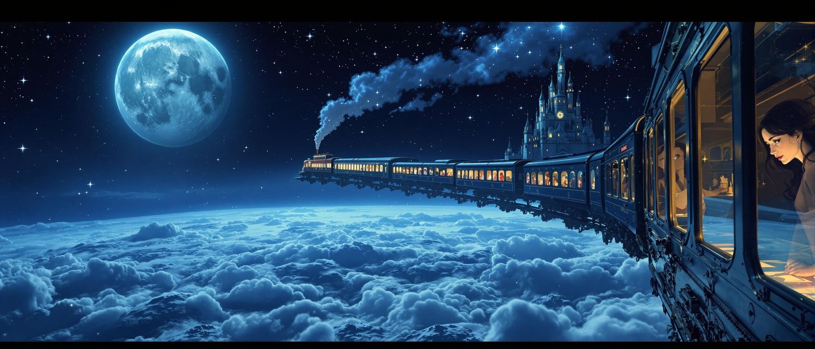 flying magical train