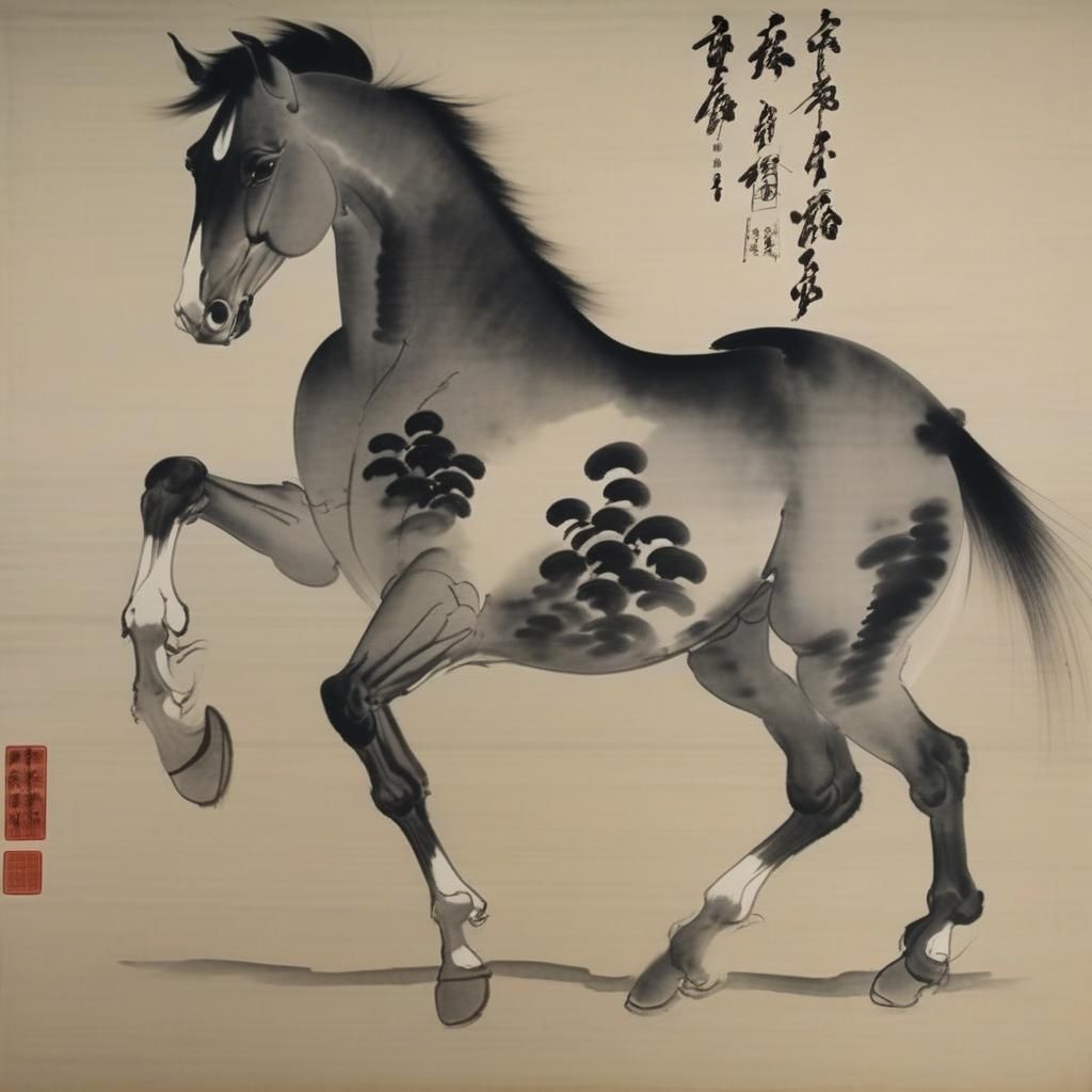 Ink Wash Painting Captures the Subject's Spirit