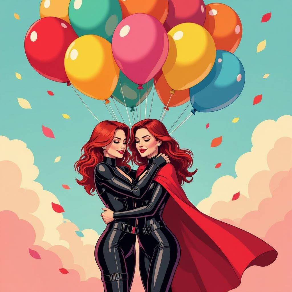 Black Widow and Scarlet Witch Birthday Celebration