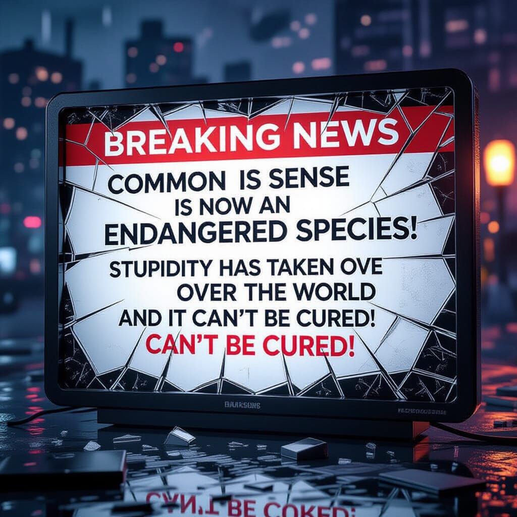 Breaking News: Common Sense Endangered in Chaotic World