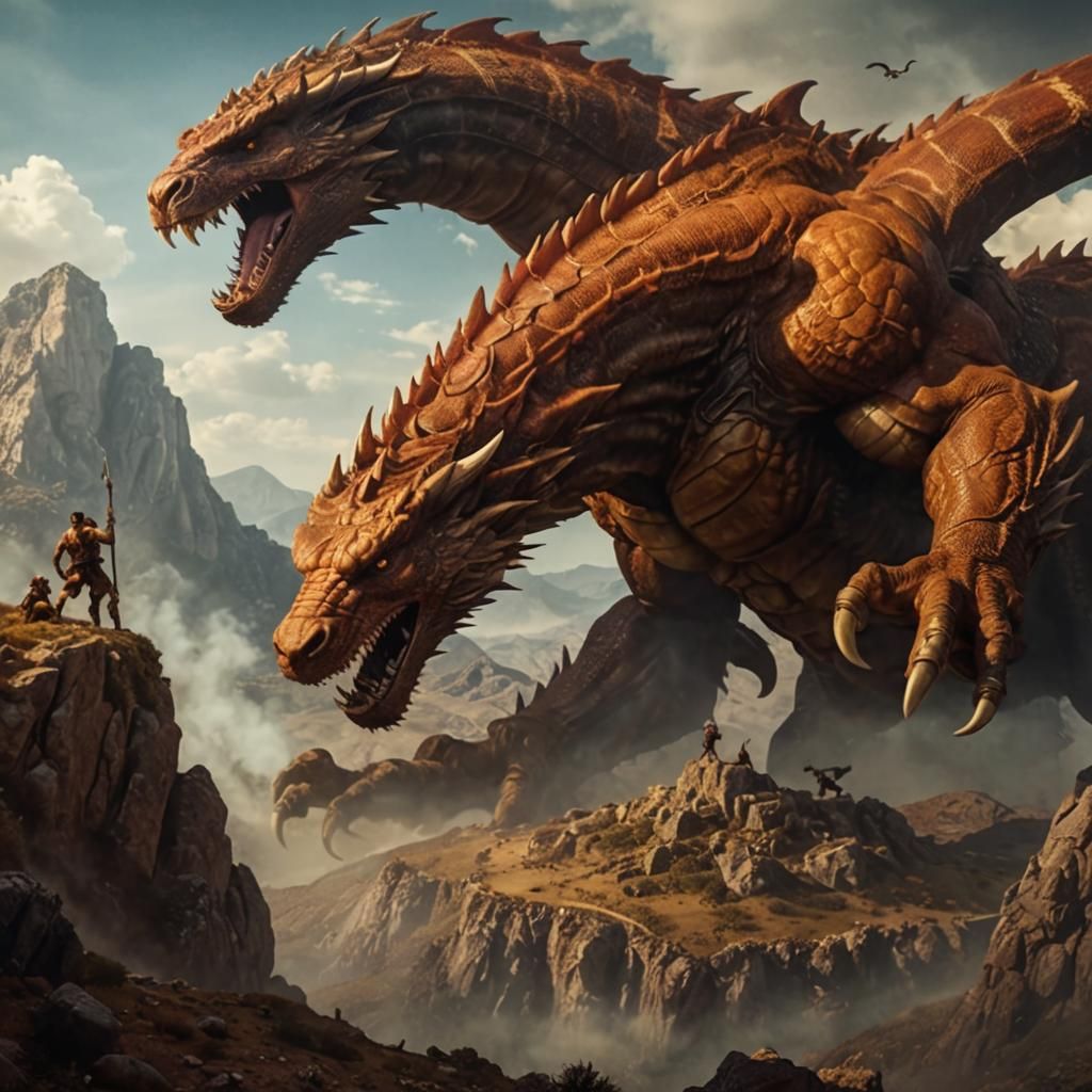 "Rumors are wrong, Hercules. Hydra has only two heads." "I am glad it has. Look at size of that thing, it will be a chal...