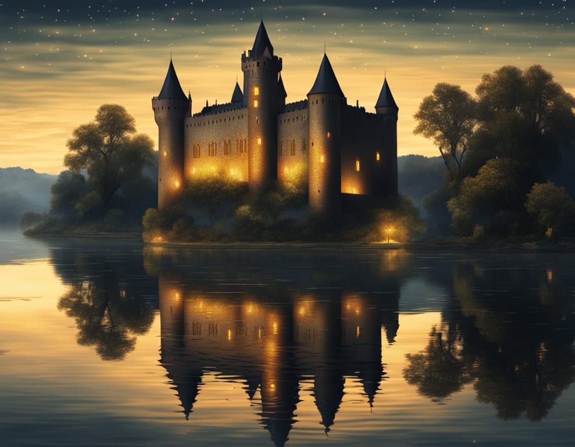 Magical Realistic Style Castle