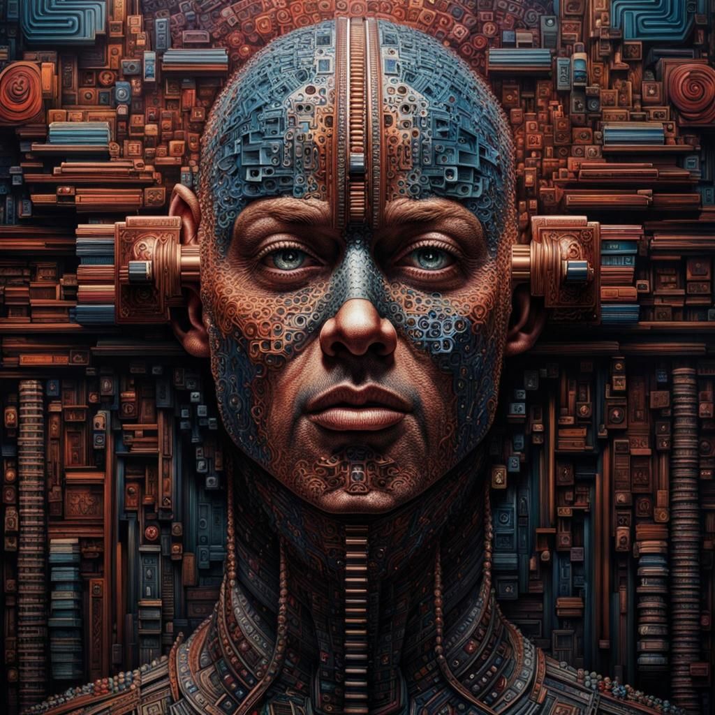 Magnet Humanoid in Detailed Matte Painting