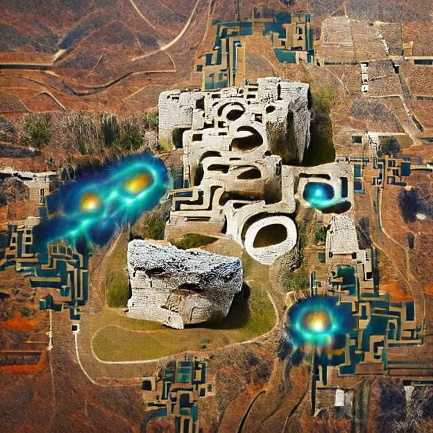 Ancient Quantum Ruins: AI Interpretation