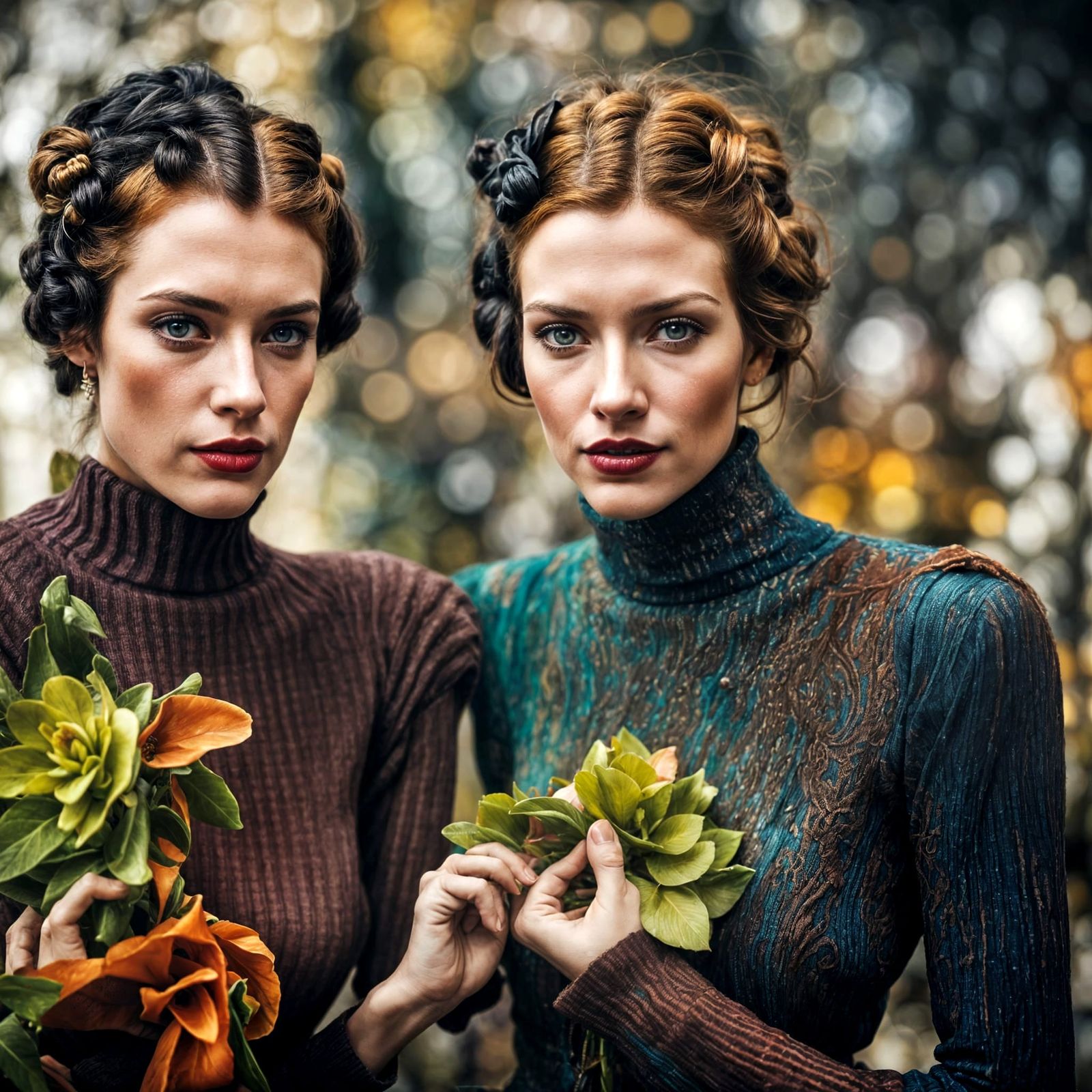 Surreal Alien Restaurant Celebration in Detailed Painting