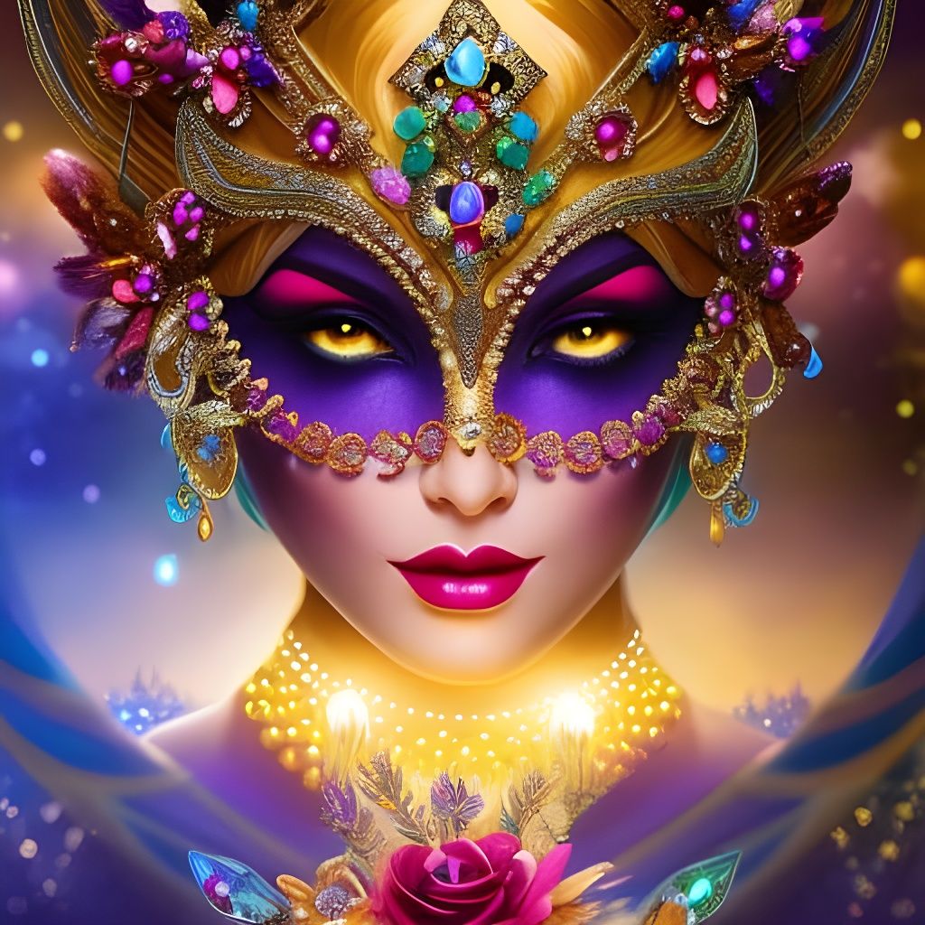 Juliet's Jeweled Butterfly Mask at Masquerade Ball