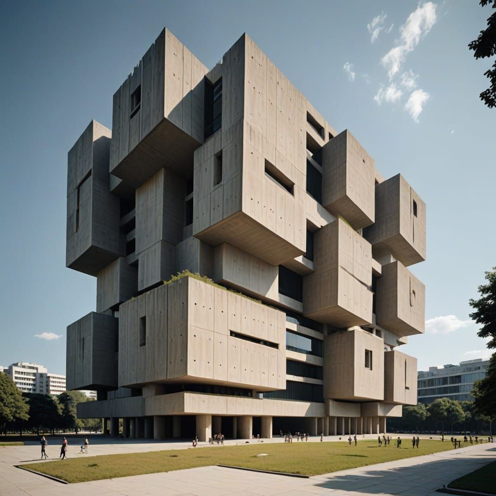 Gigantic Monolithic Brutalist Creation