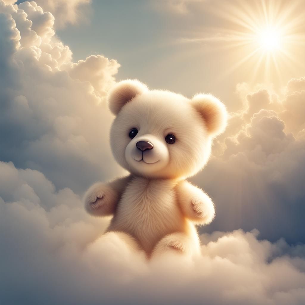 Cute Bear in Divine Sunshine