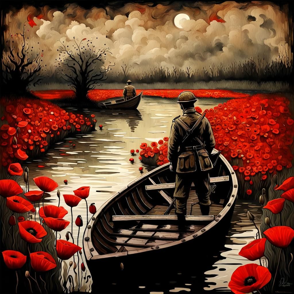 Crossing the River Styx with Poppies
