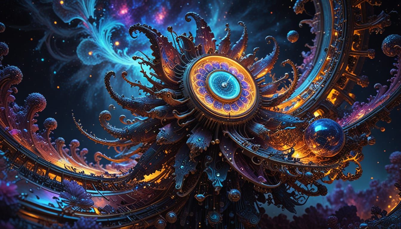 Dreamlike Synthesizer: Organic-Mechanical Fusion in Cosmic H...