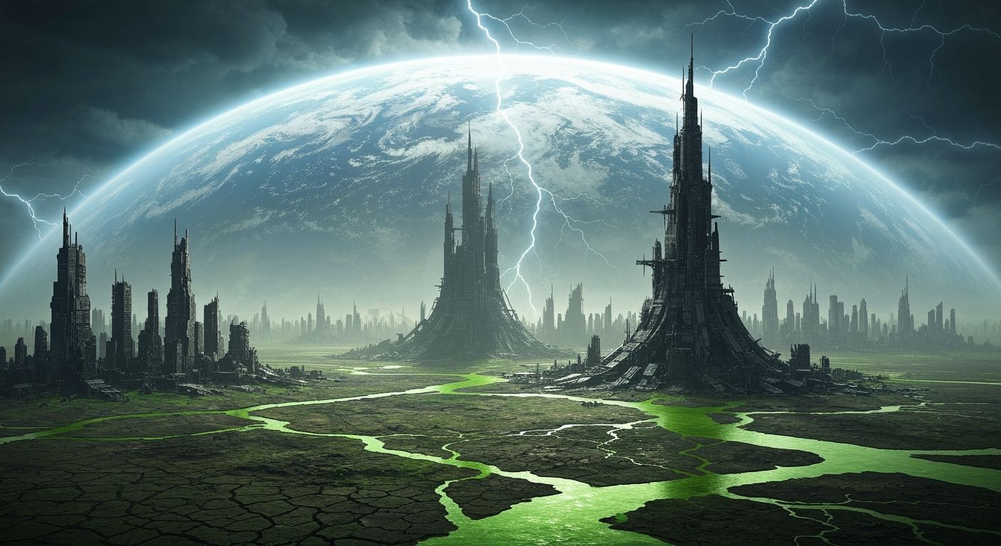 Alien Toxic Wasteland on Dying Earth in 3030
