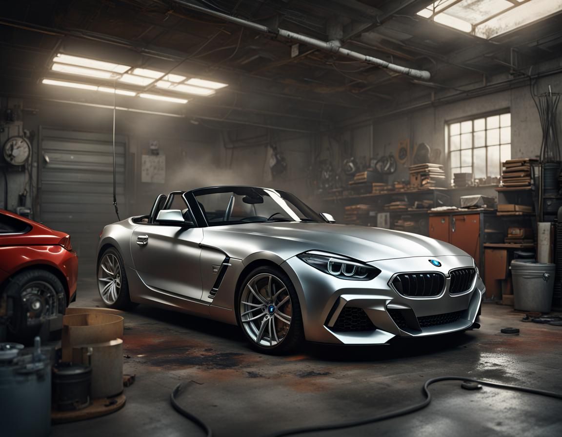 BMW Z Car in Trompe-l'œil Style