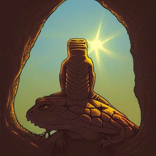 Lizard sunset #4