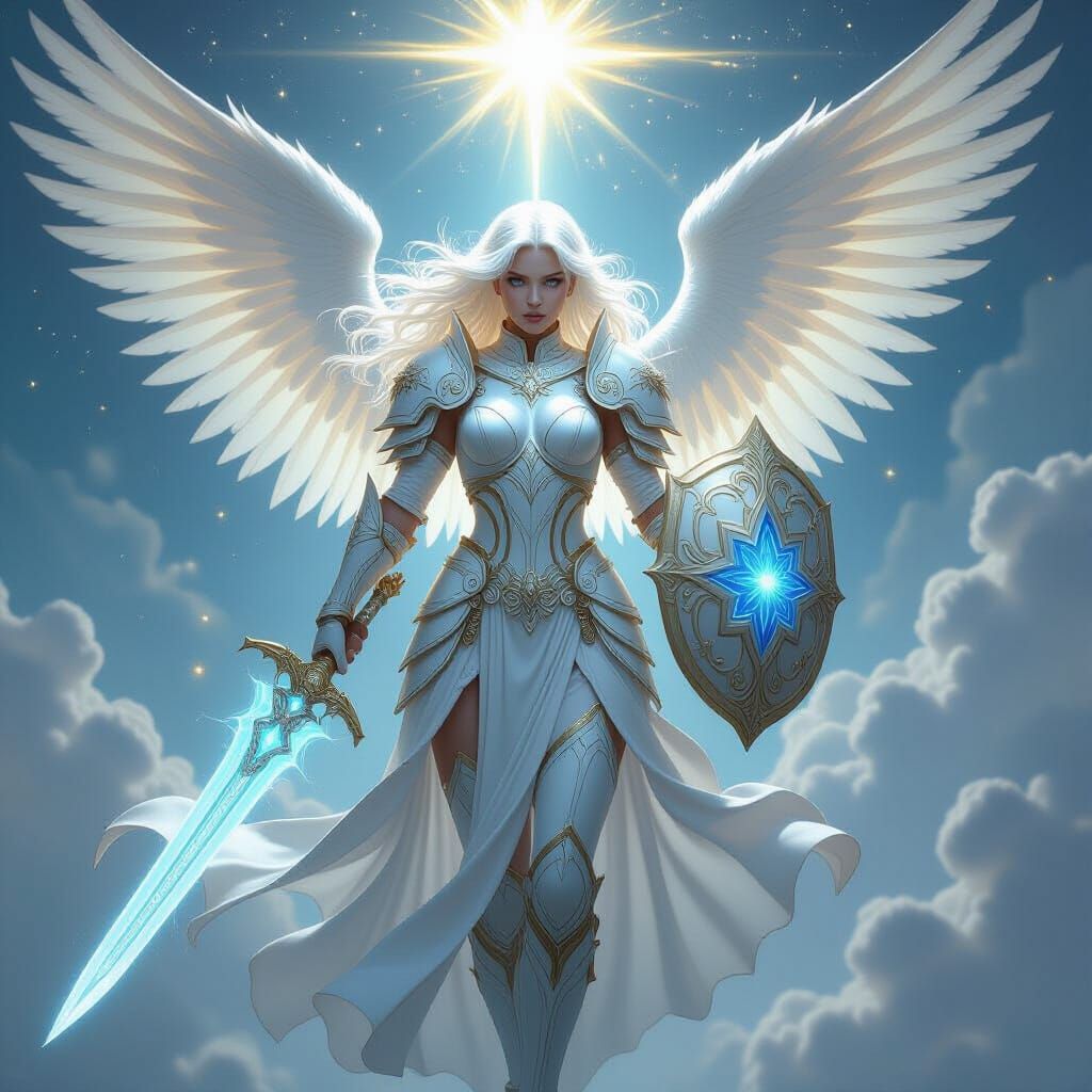 Celestial Angel Descending: A Spiritual Fantasy