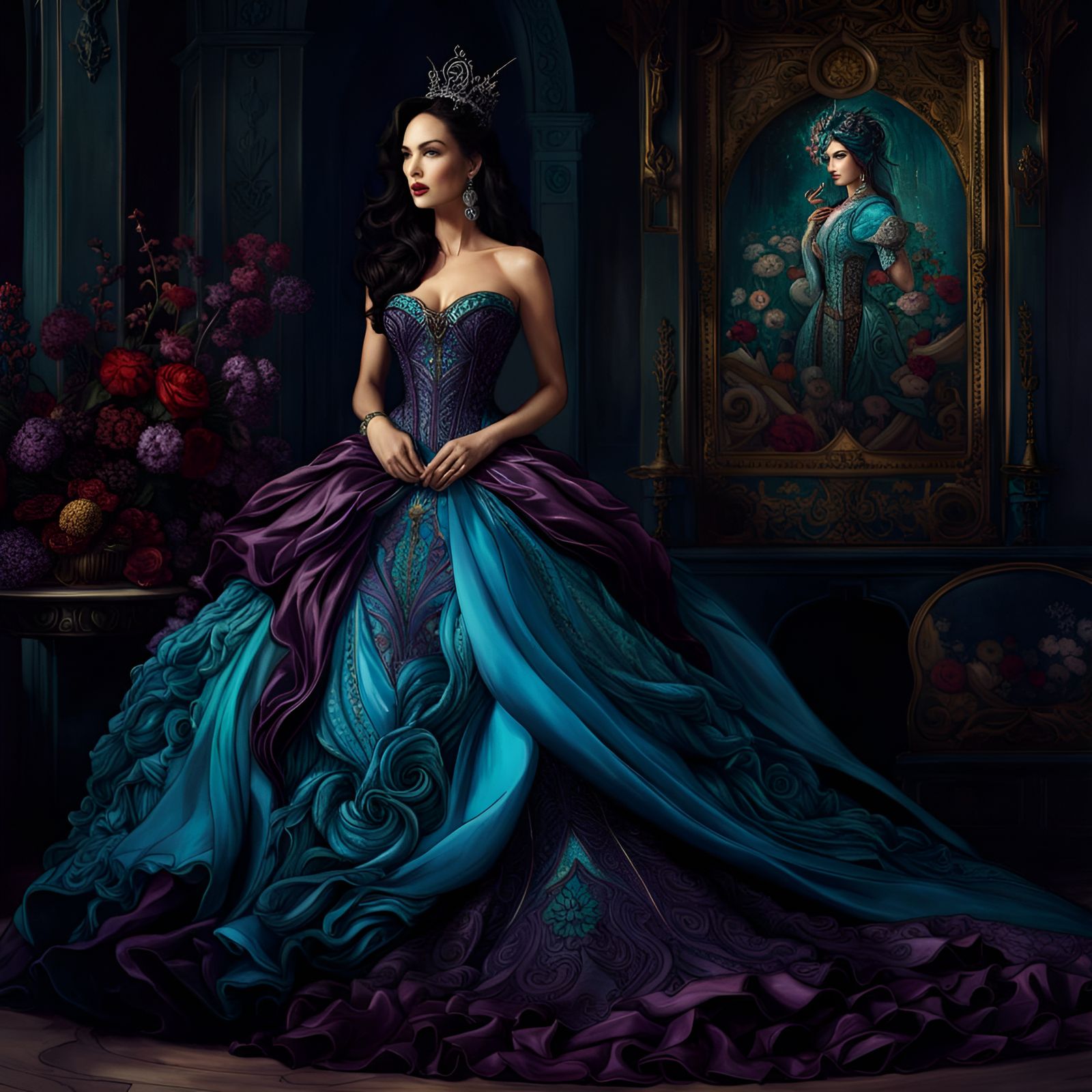 Megan Fox ballroom gown