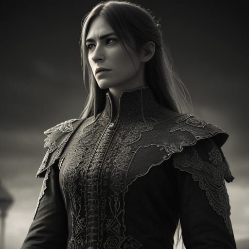 Hyperrealistic Portrait in Moody Atmosphere