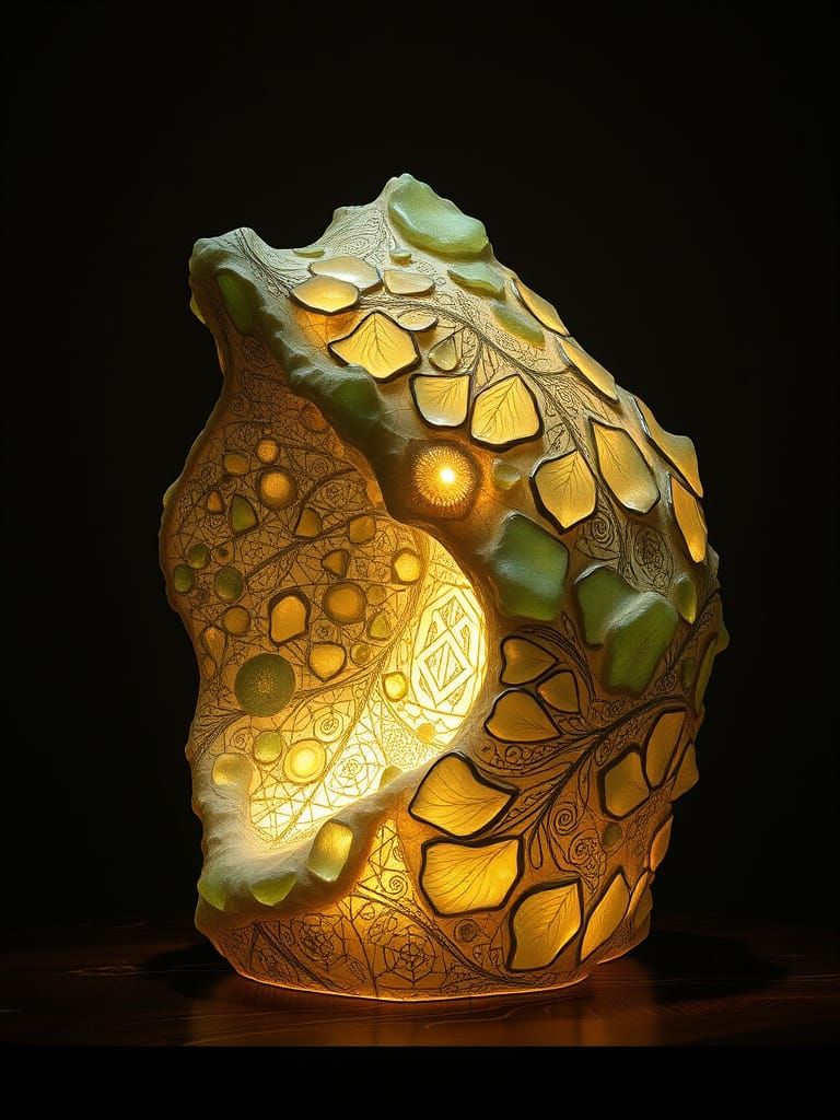 Mystical Artifact from Another Era Sea-Glass Enhanced by Wav...