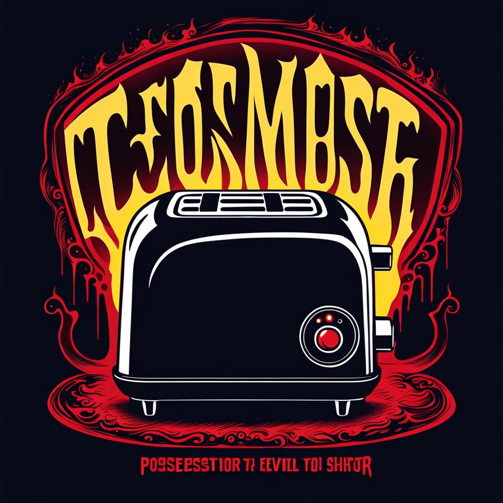 Evil Spirit Toaster Horror Film Poster