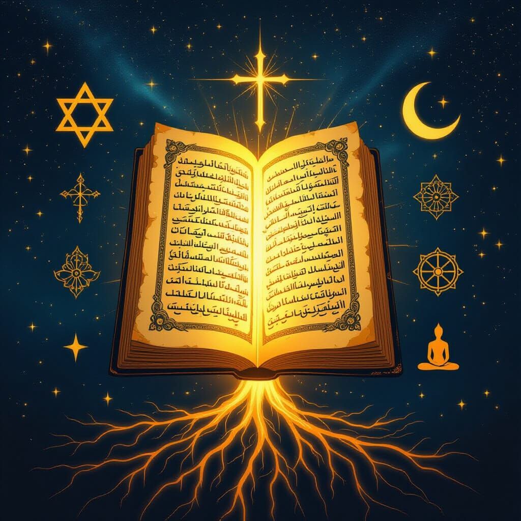 Radiant Manuscript Illuminates World Religions