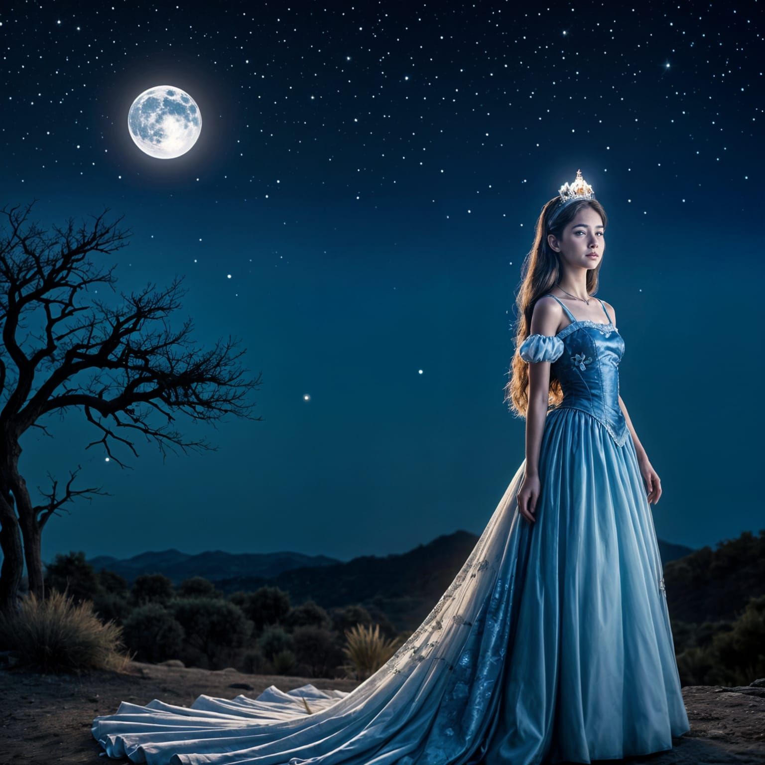 Renaissance Style Portrait of Princess Moon