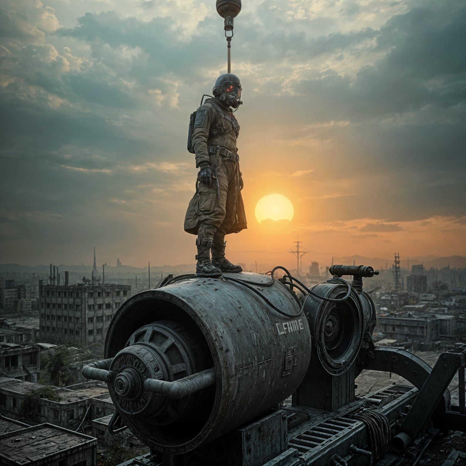 Post-Apocalyptic World in 3D Cinematic Style