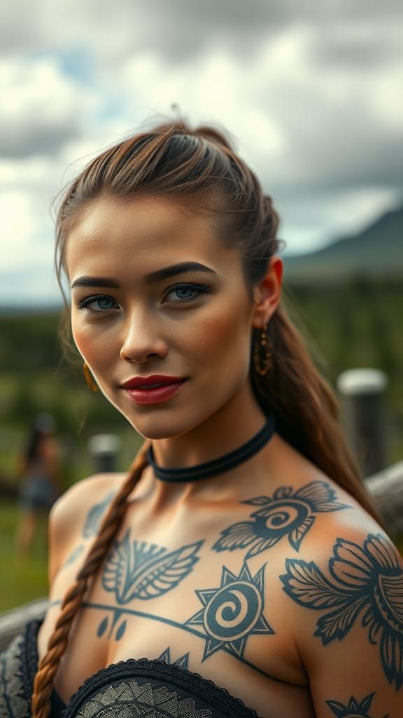 Ethereal Beauty Captured in Maori-Inspired Portrait