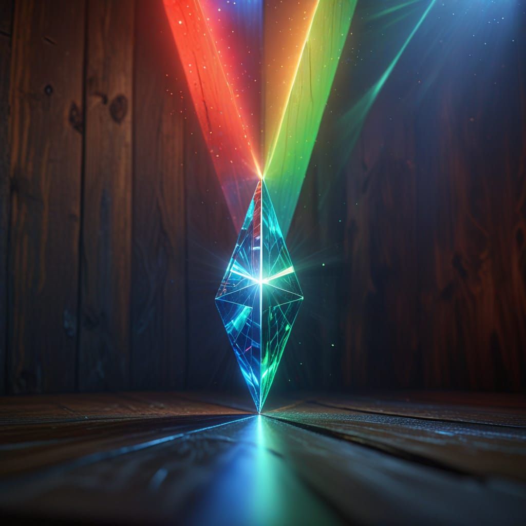 Refracted Light Through Prism: Concept Art