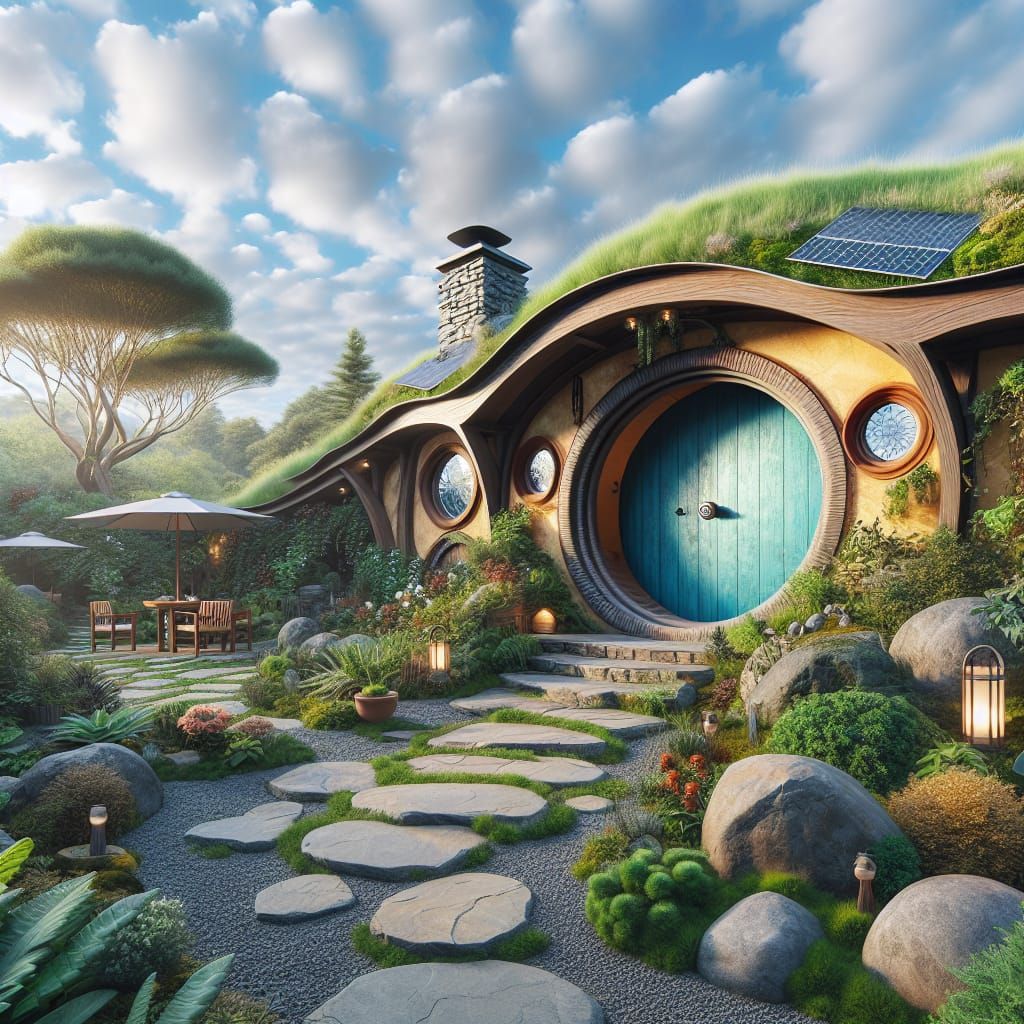 Modern Hobbit Home Blends Nature and Tech