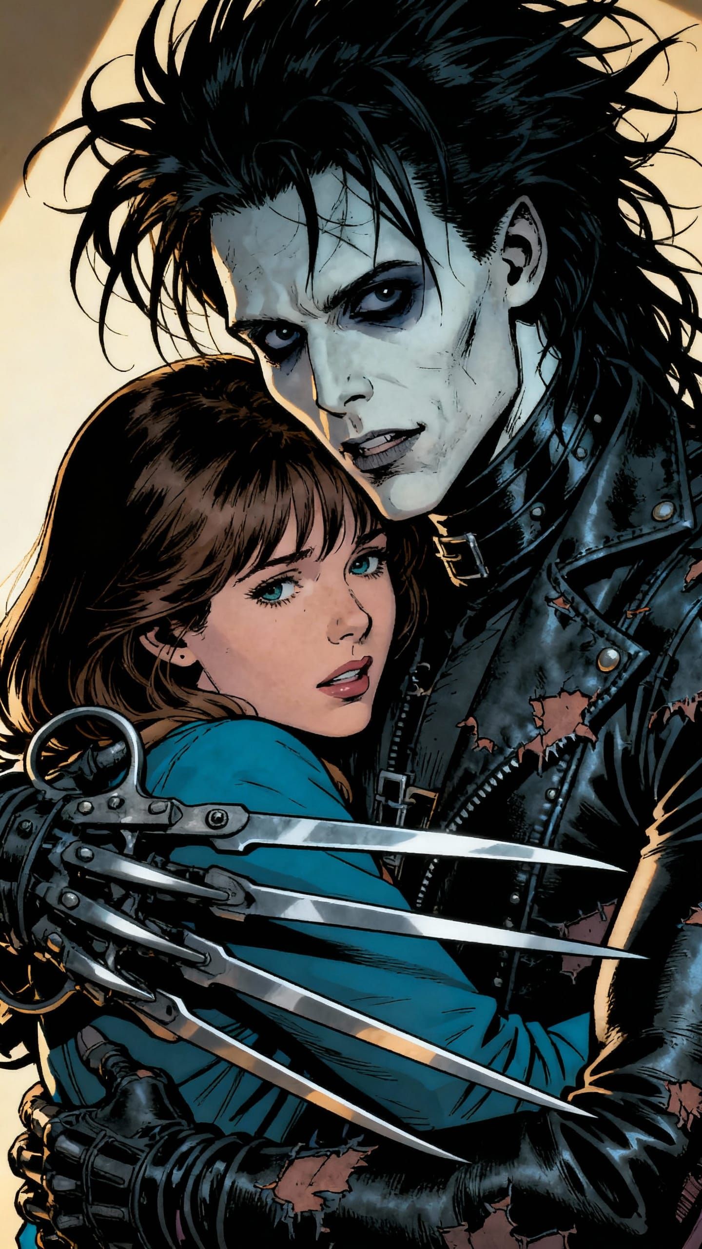 Edward Scissorhands with Scissor Blades for Hands