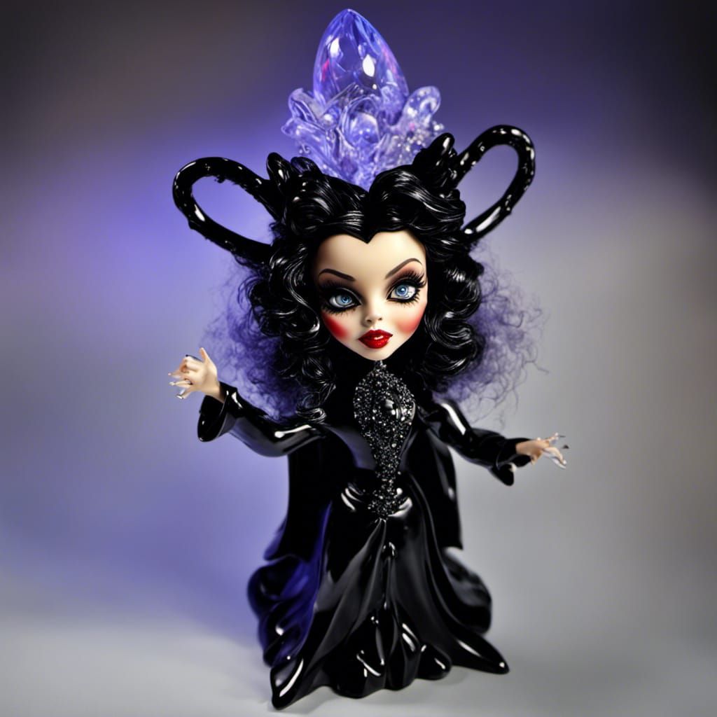 Joan Collins glass ghost figurine
