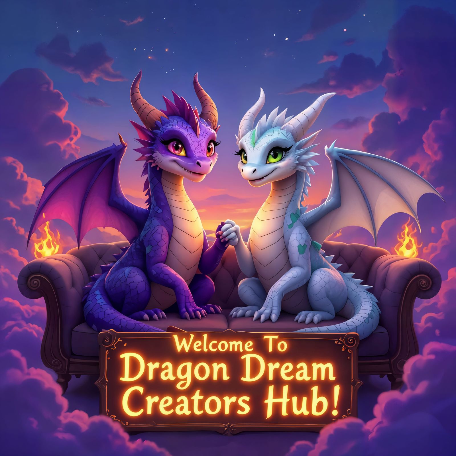 Two Dragons Welcome You to Dragon Dream Creators Hub
