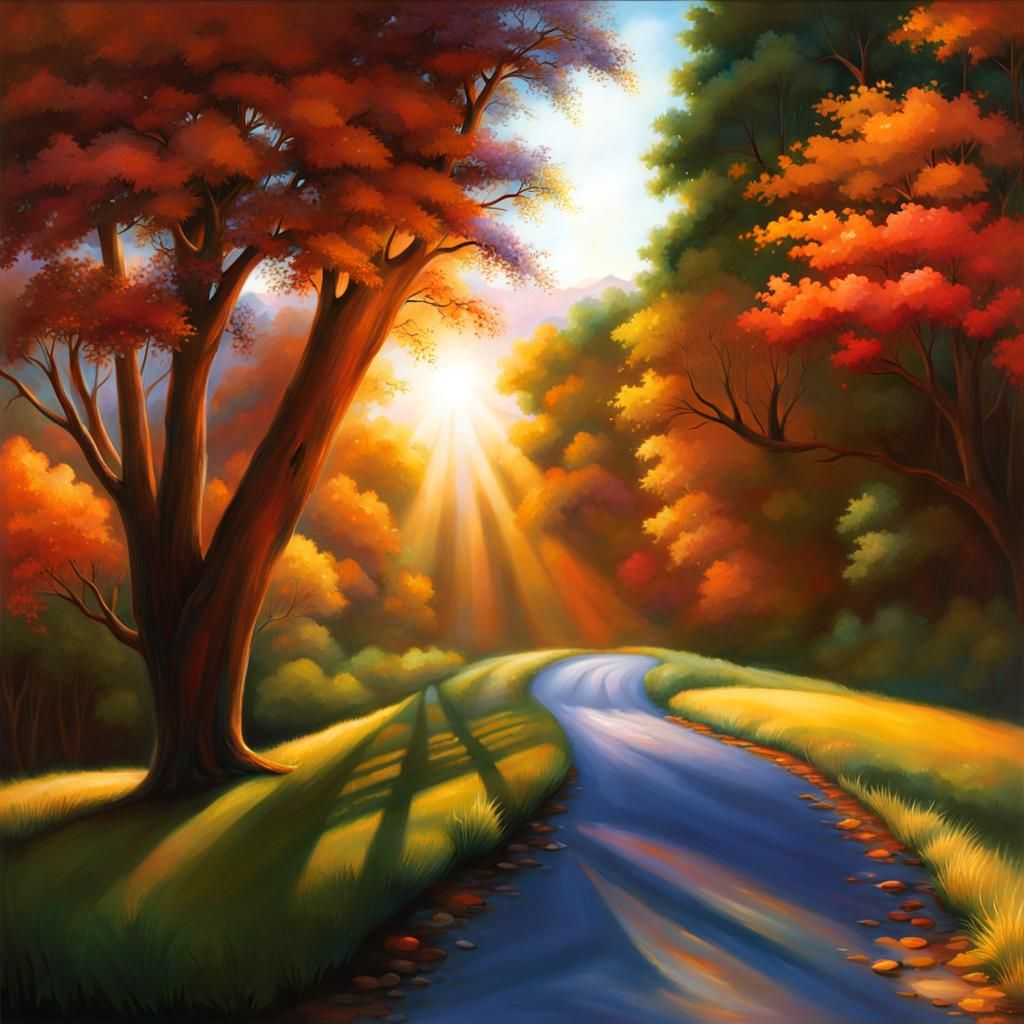 Radiant Music Box at Dreamy Sunset, Ultrarealistic