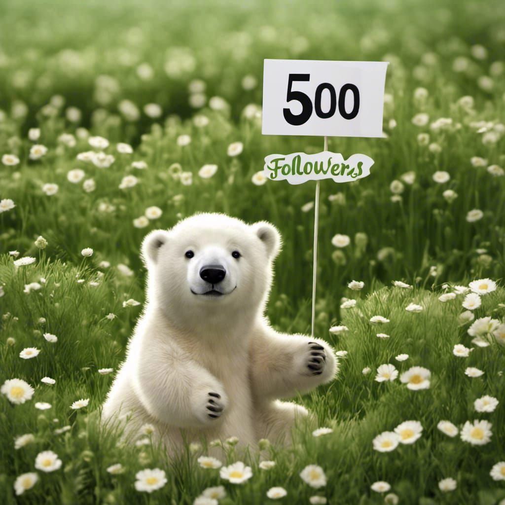 Cute Polar Bear Celebrates 500 Followers