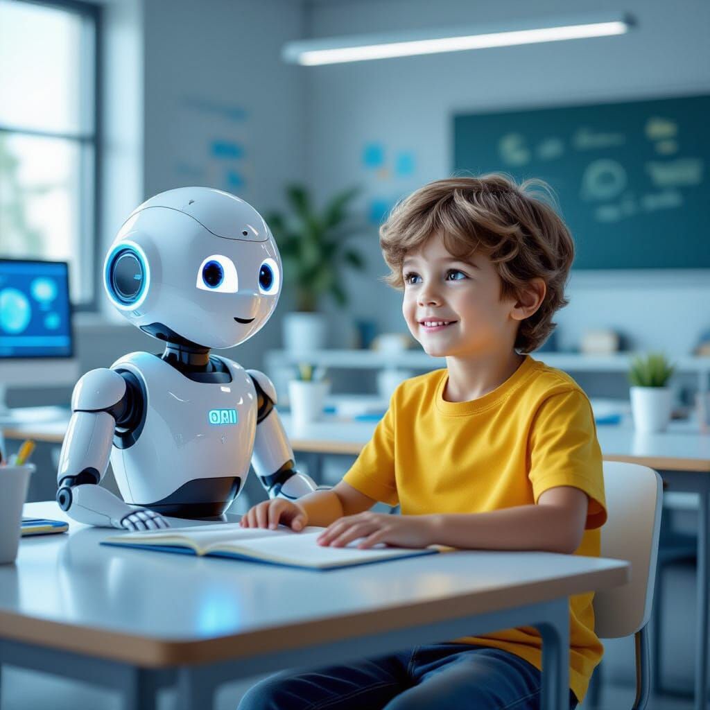 AI Tutor in a High-Tech Classroom: Digital Art