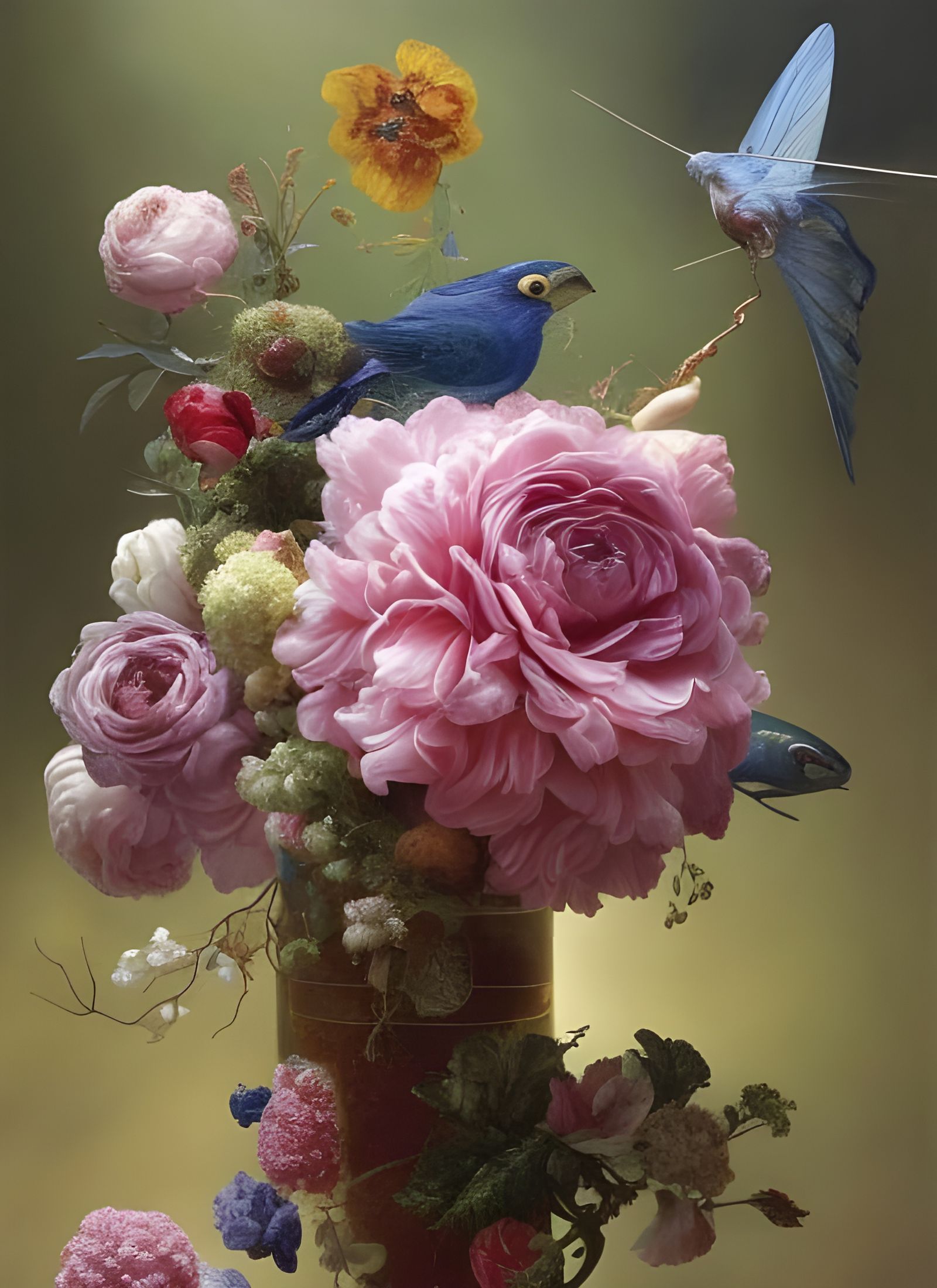 Exquisite Beauty Attracts Creatures in Dreamy Digital Art