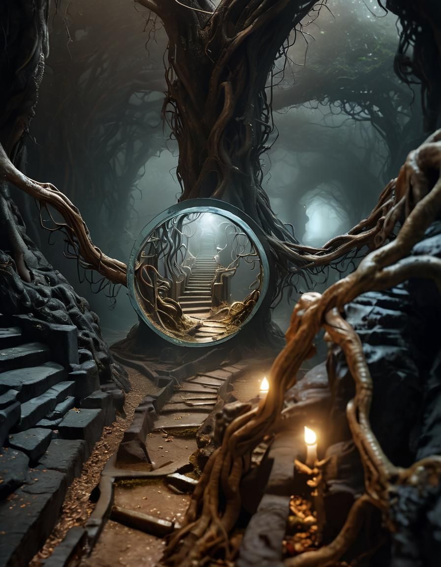 Mystical Maze: A Hyper-Realistic Fantasy World