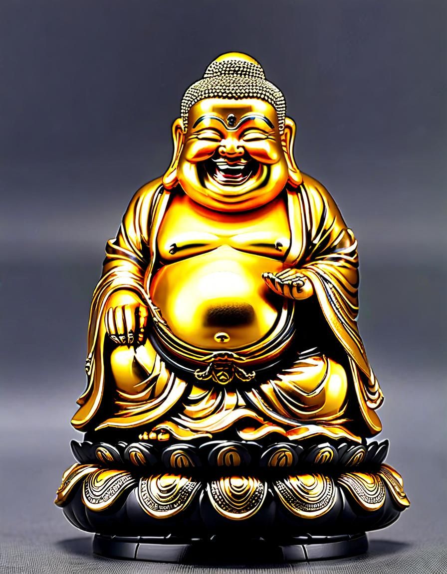 Laughing Buddha Bobblehead Figurine