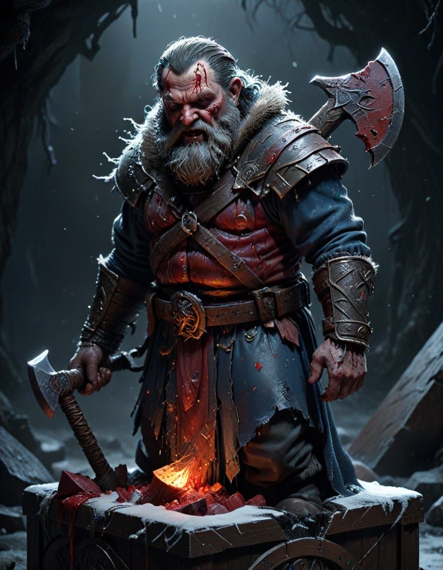 Dark Fantasy Snow White Dominates Dwarf in Haunting Masterpi...