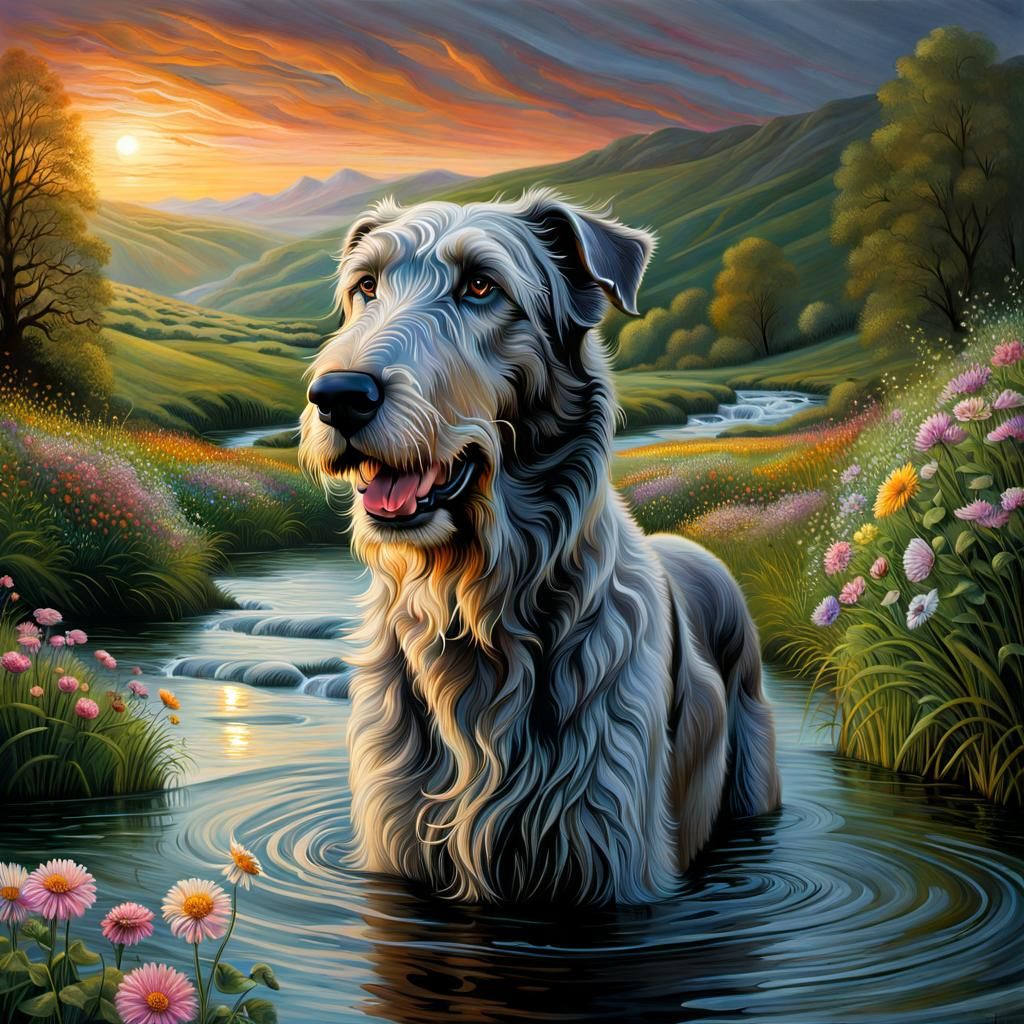 Irish Wolfhound Portrait