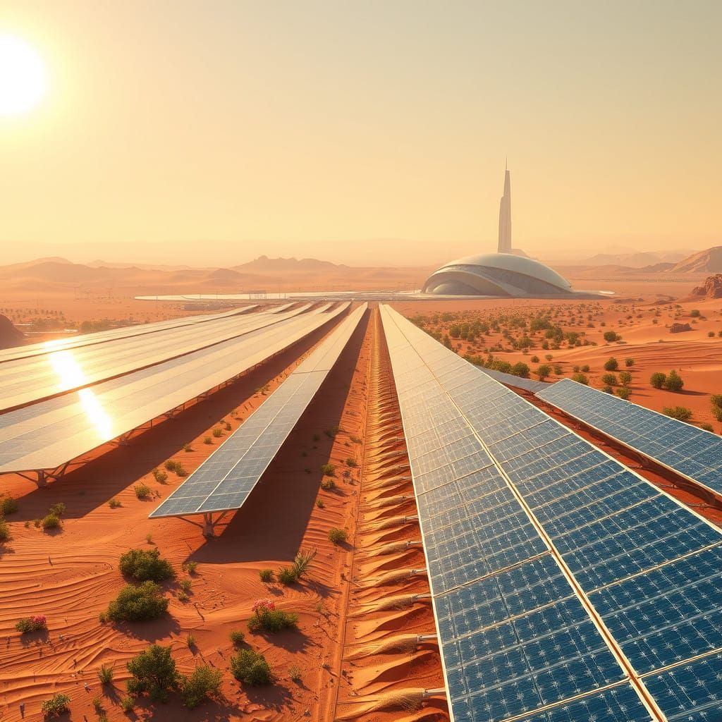 A sun-kissed desert expanse, rendered in breathtaking 8k res...