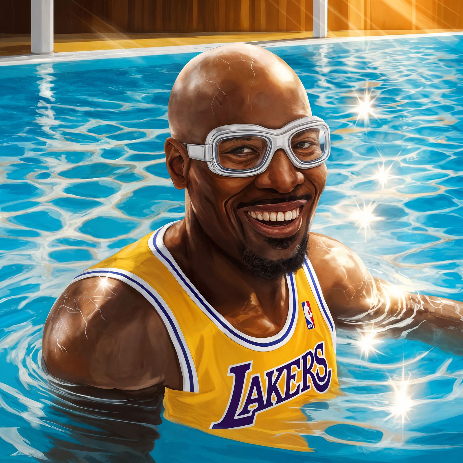 NBA Legend Kareem Abdul-Jabbar Soaks Up the Sun in Iconic La...