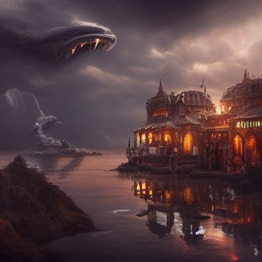 Dramatic Digital Painting of Intense Emotion